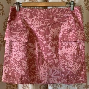 Willi Smith pink floral skirt 10